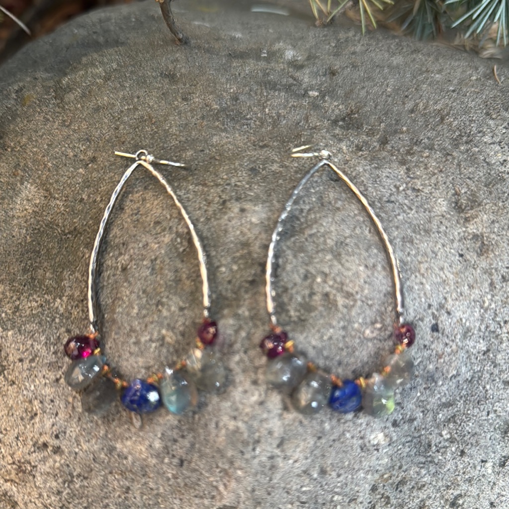 Sundance Silver And Blue Bohemian Earrings